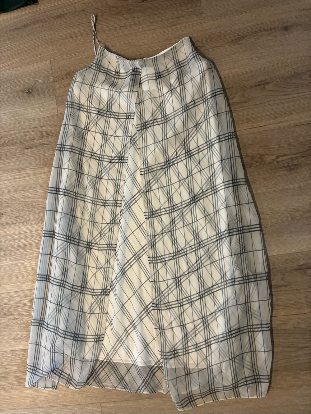 Vince. Dress Sleeveless Sheer Plaid Mini Dress MSRP $498 - Picture 2 of 5